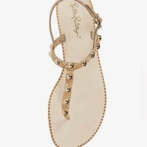 Lilly Pulitzer Rita T Strap Sandals size 8